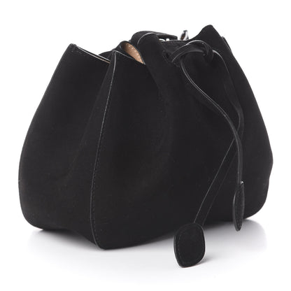 Alaia Suede Petal Embellished Rose-Marie 19 Bag Black 2 of 16