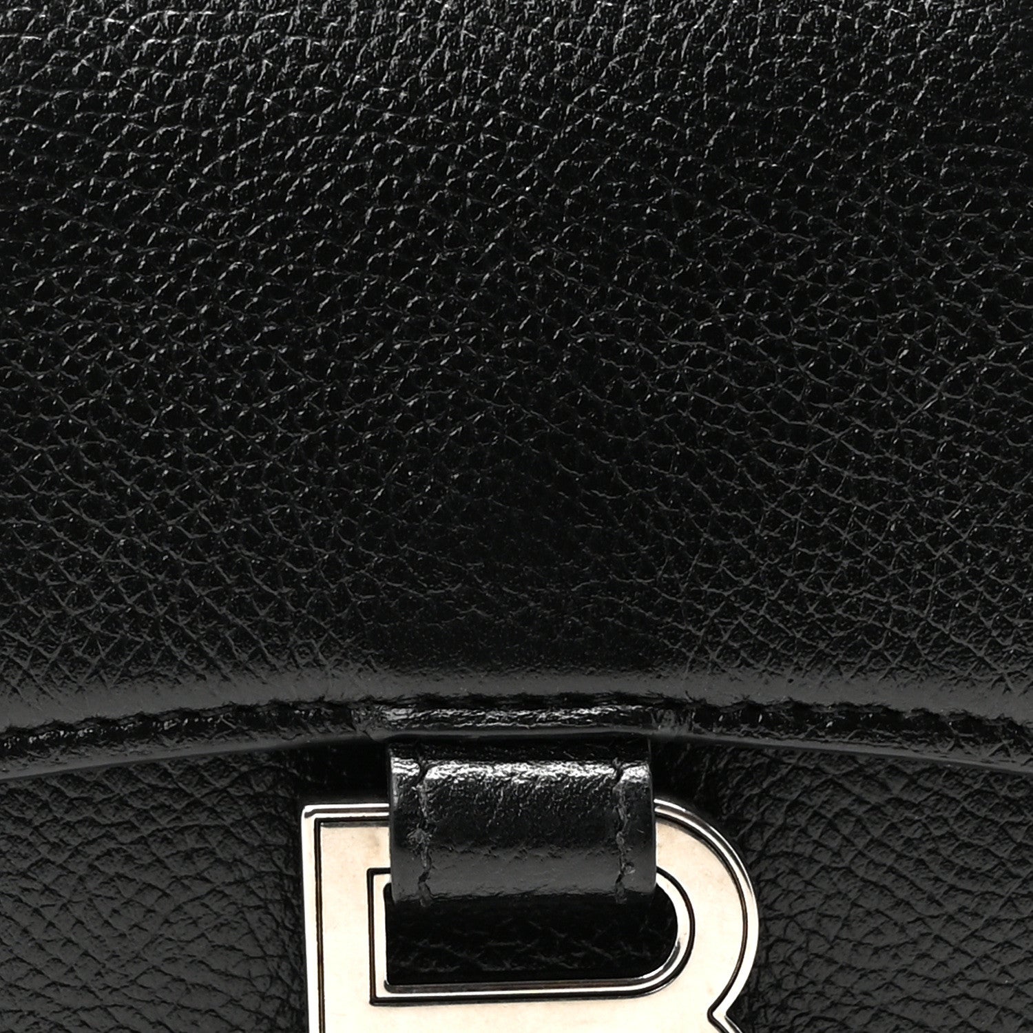 Balenciaga Grained Calfskin Hourglass Top Handle Bag XS Black 7 of 9