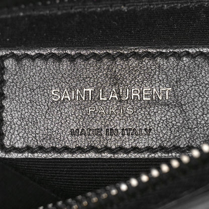 Saint Laurent Calfskin Y Quilted Monogram Monochrome Medium Loulou Chain Satchel Black 7 of 10