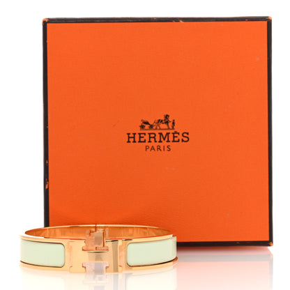 Hermes Enamel Narrow Clic Clac H Bracelet PM Vert Fizz 5 of 5