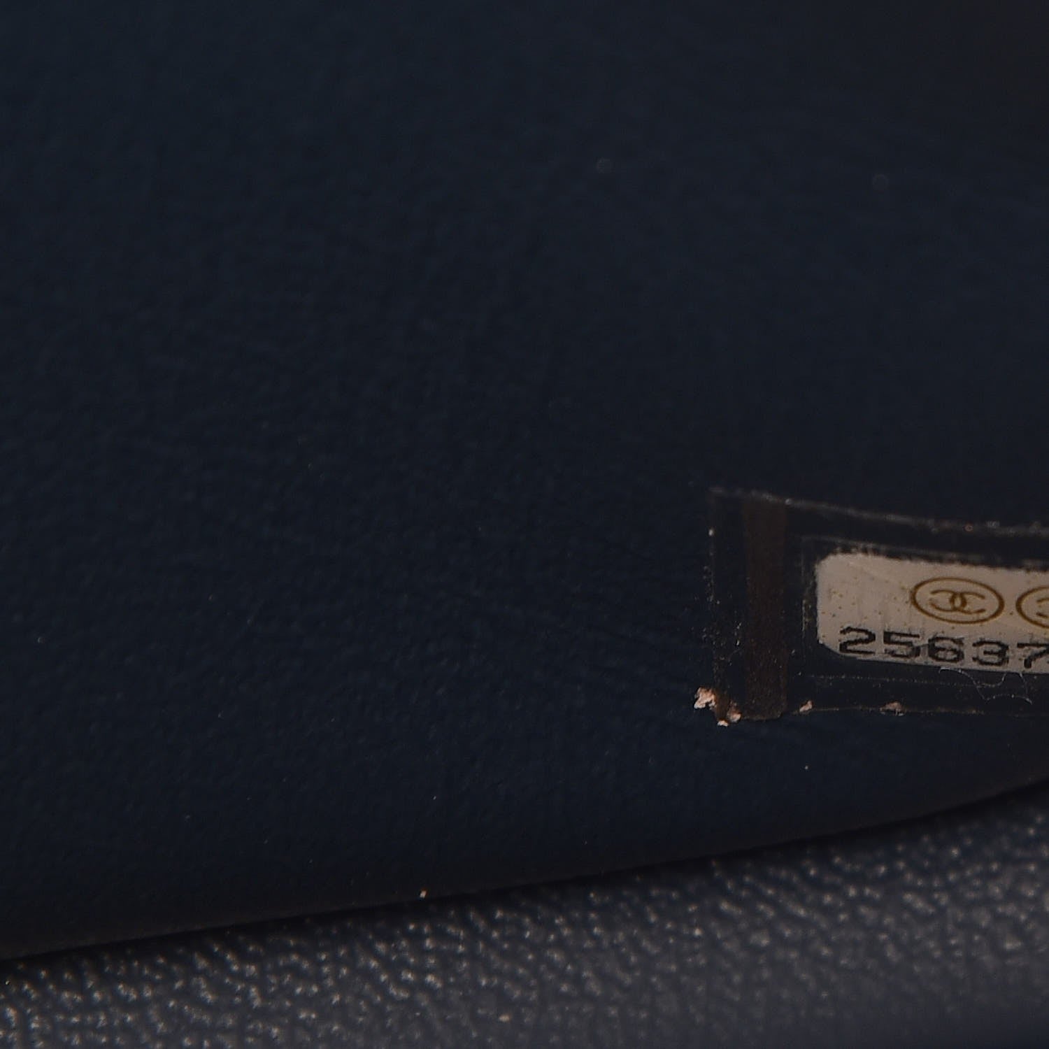 Chanel Metallic Caviar Quilted Jumbo Double Flap Dark Blue 8 of 8