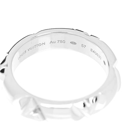 Louis Vuitton 18K White Gold LV Volt Multi Ring 57 8 4 of 4