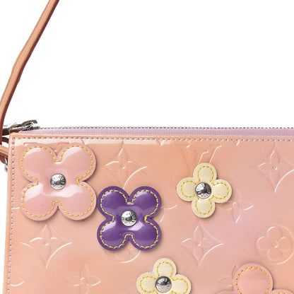 Louis Vuitton Vernis Lexington Fleurs Pochette Pink 10 of 11
