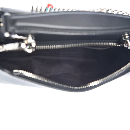 Fendi Vitello Baltico Hypnoteyes Studded Small Dotcom Click Chain Satchel Black 5 of 11