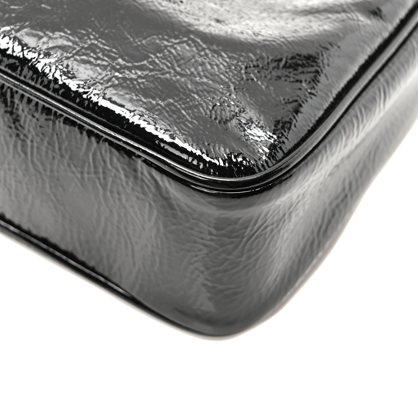 Patent Naplak Re-Edition Mini Shoulder Bag Black