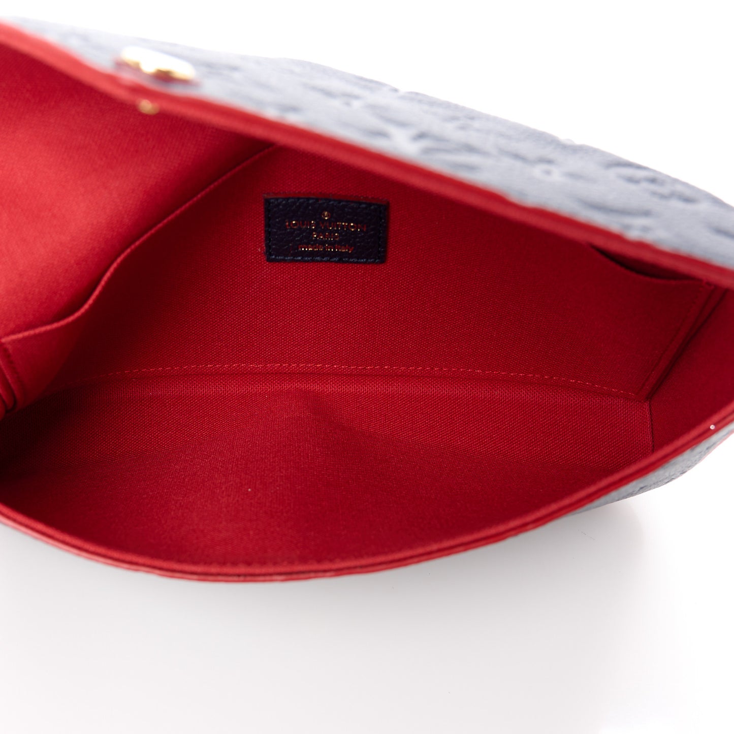 Empreinte Pochette Felicie Chain Wallet Marine Rouge