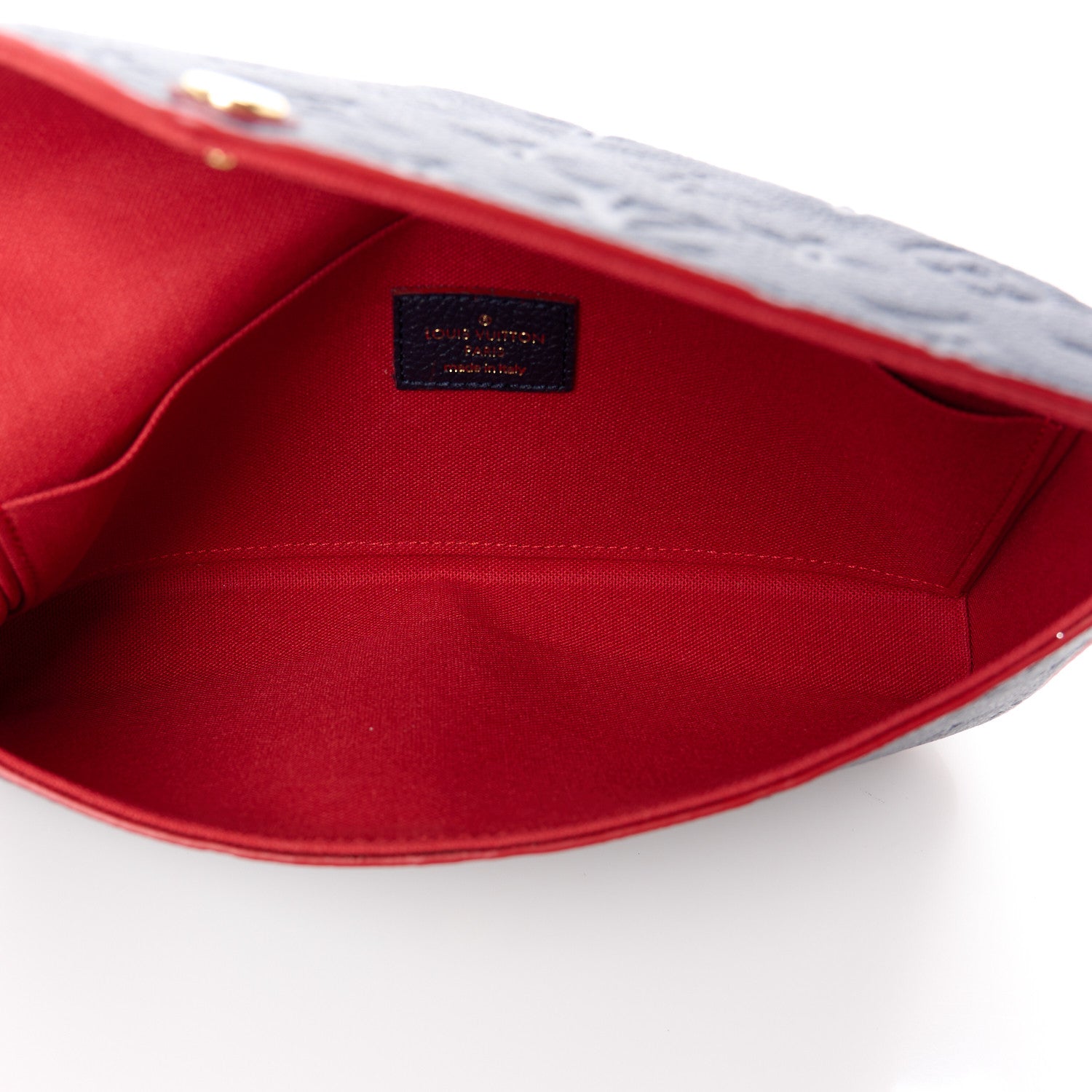 Louis Vuitton Empreinte Pochette Felicie Chain Wallet Marine Rouge 6 of 16