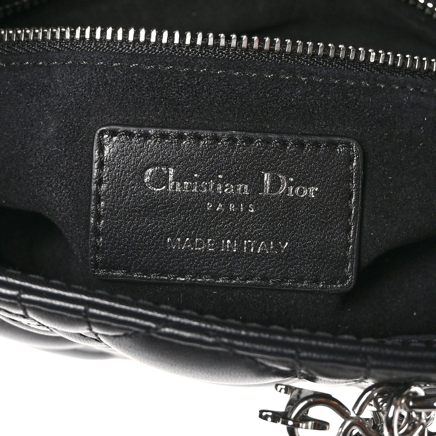 Lambskin Cannage Small My ABCDior Lady Dior Black
