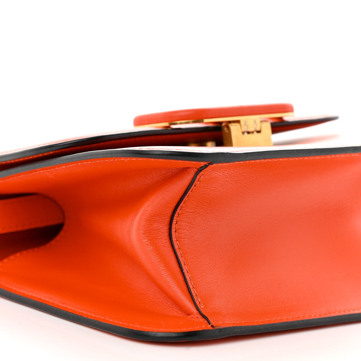 Smooth Calfskin Small VSling Shoulder Bag Orange