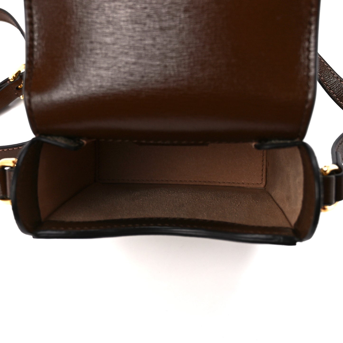 GG Supreme Monogram Mini Horsebit 1955 Crossbody Bag Beige Brown Sugar