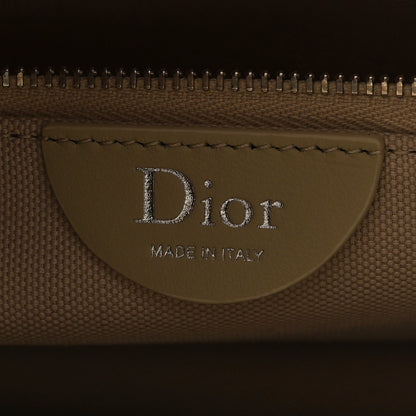 Christian Dior Canvas Embroidered Medium Book Tote With Strap Beige Pink Black 6 of 10