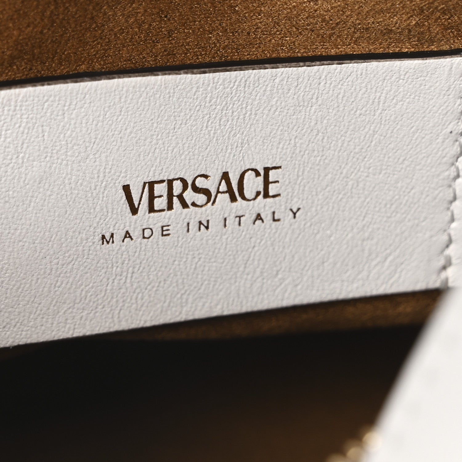 Versace Nappa Logo Tag Hobo White 6 of 9