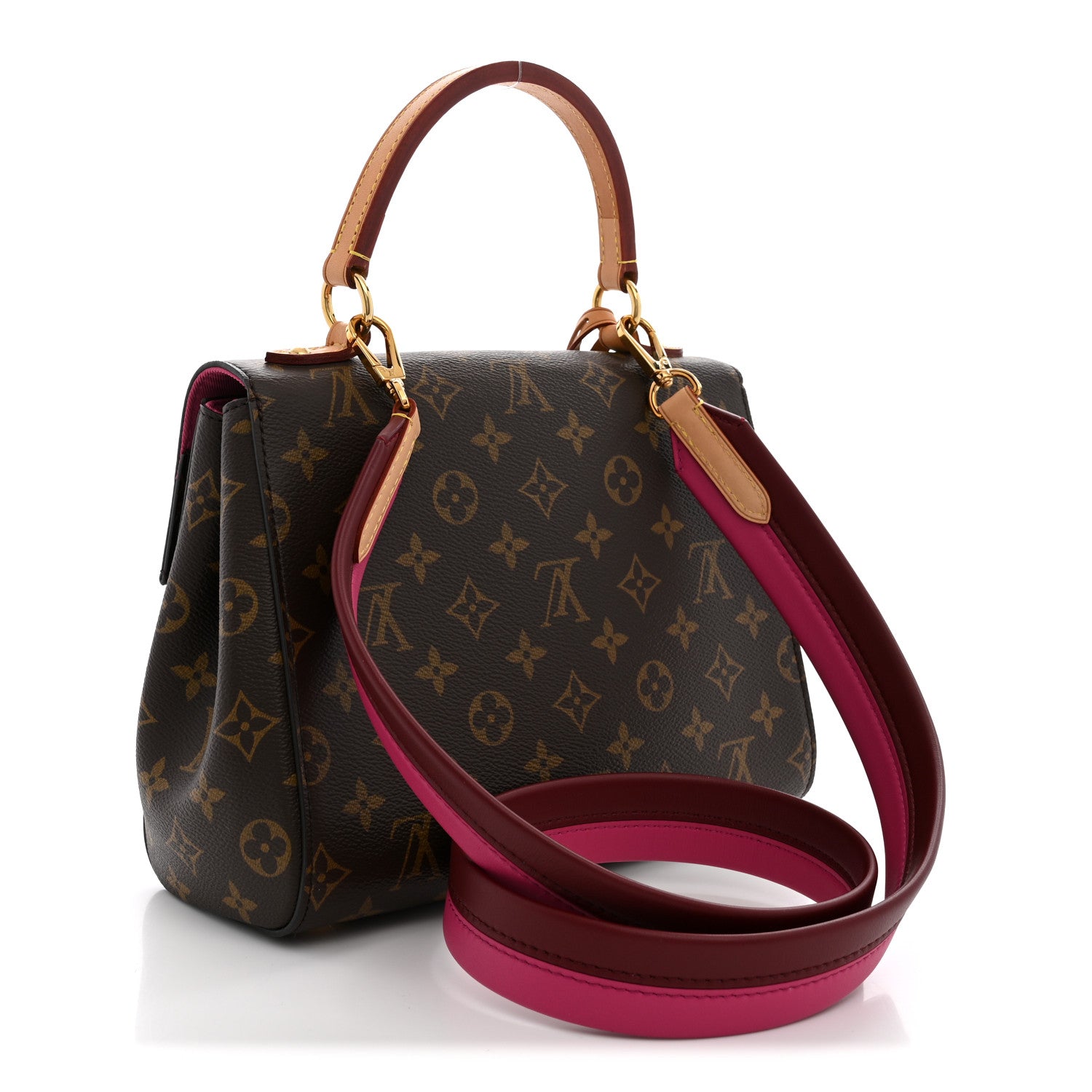 Louis Vuitton Monogram Cluny BB Bordeaux Fuchsia 3 of 9