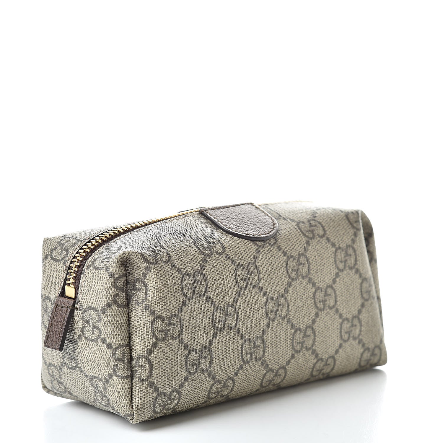Gucci Soft GG Supreme Monogram Calfskin Small Ophidia Cosmetic Case Beige Ebony New Acero 3 of 7