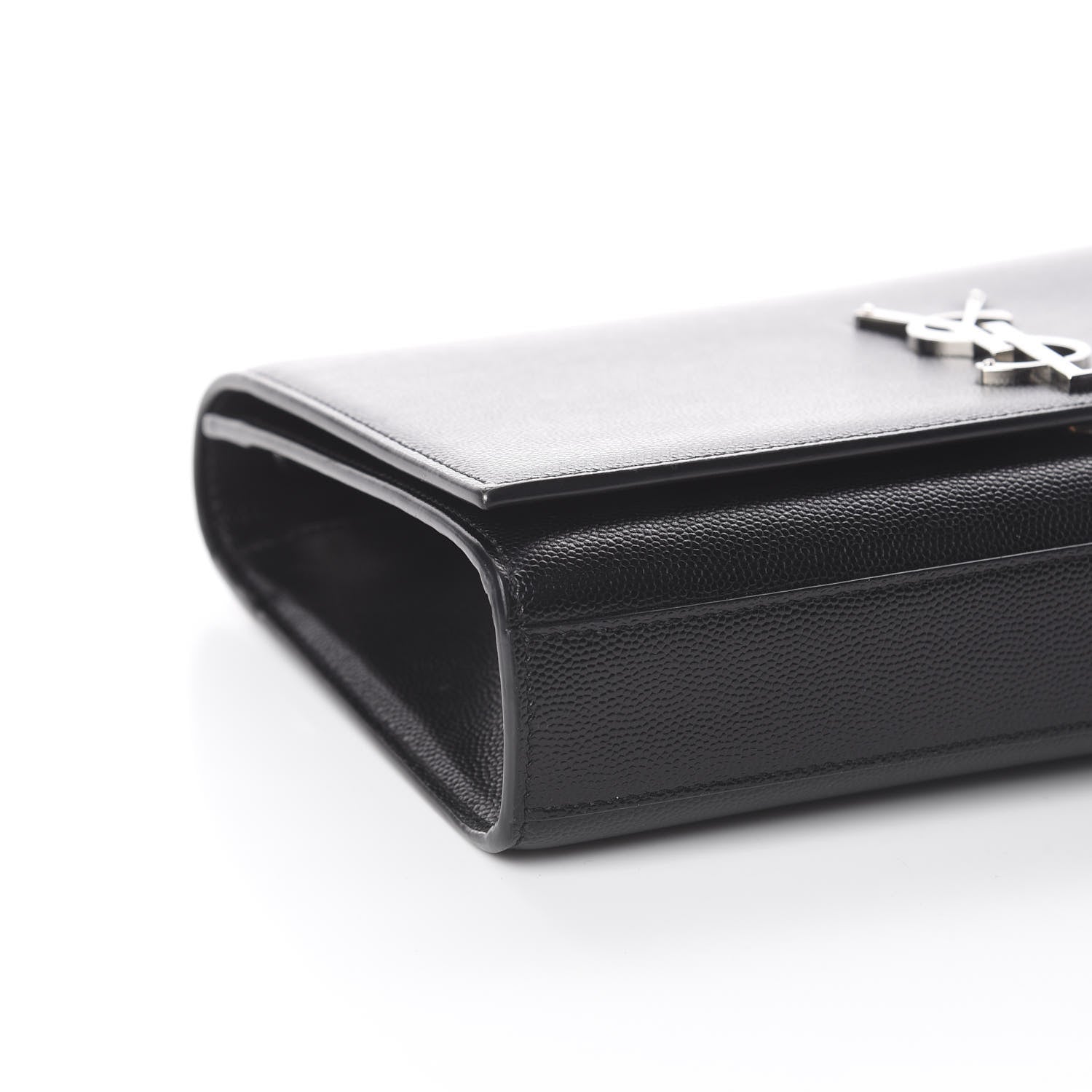 Saint Laurent Grain De Poudre Medium Classic Monogram Kate Satchel Black 5 of 7