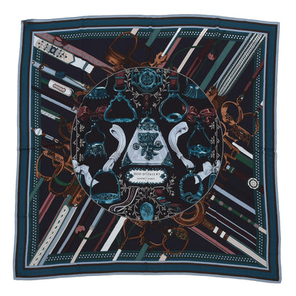 Hermes Cashmere Silk Duo D'Etriers Shawl 140 1 of 3