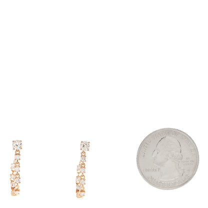 Anita Ko 18K Rose Gold Diamond Loop Earrings 2 of 4