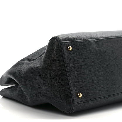 Chanel Calfskin Cerf Executive Shopper Tote Black 8 of 12