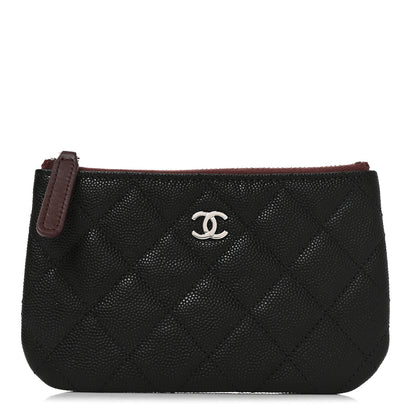 Chanel Caviar Quilted Small Cosmetic Case Black 1 of 8