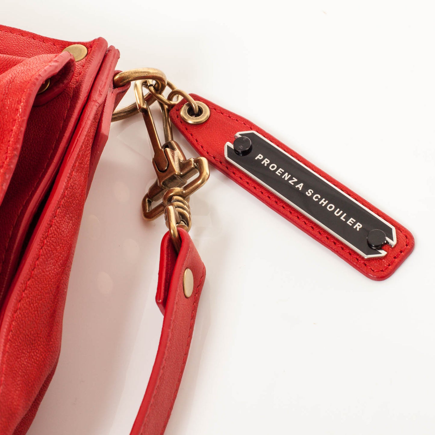 Lambskin PS1 Medium Satchel Red