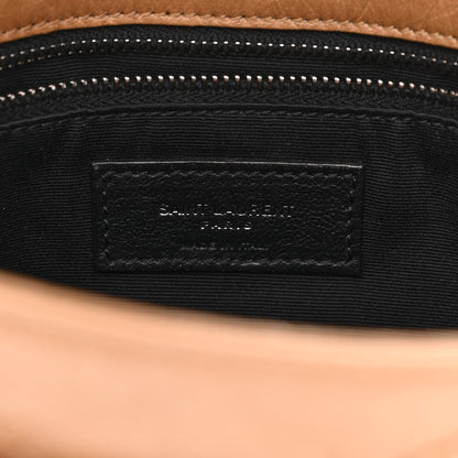 Saint Laurent Crinkled Calfskin Matelasse Monogram Medium Niki Chain Satchel Natural Tan 7 of 13