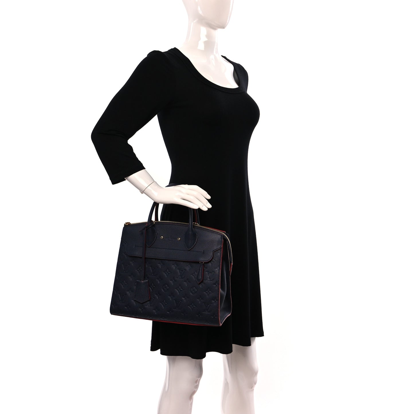 Empreinte Pont Neuf MM Marine Rouge