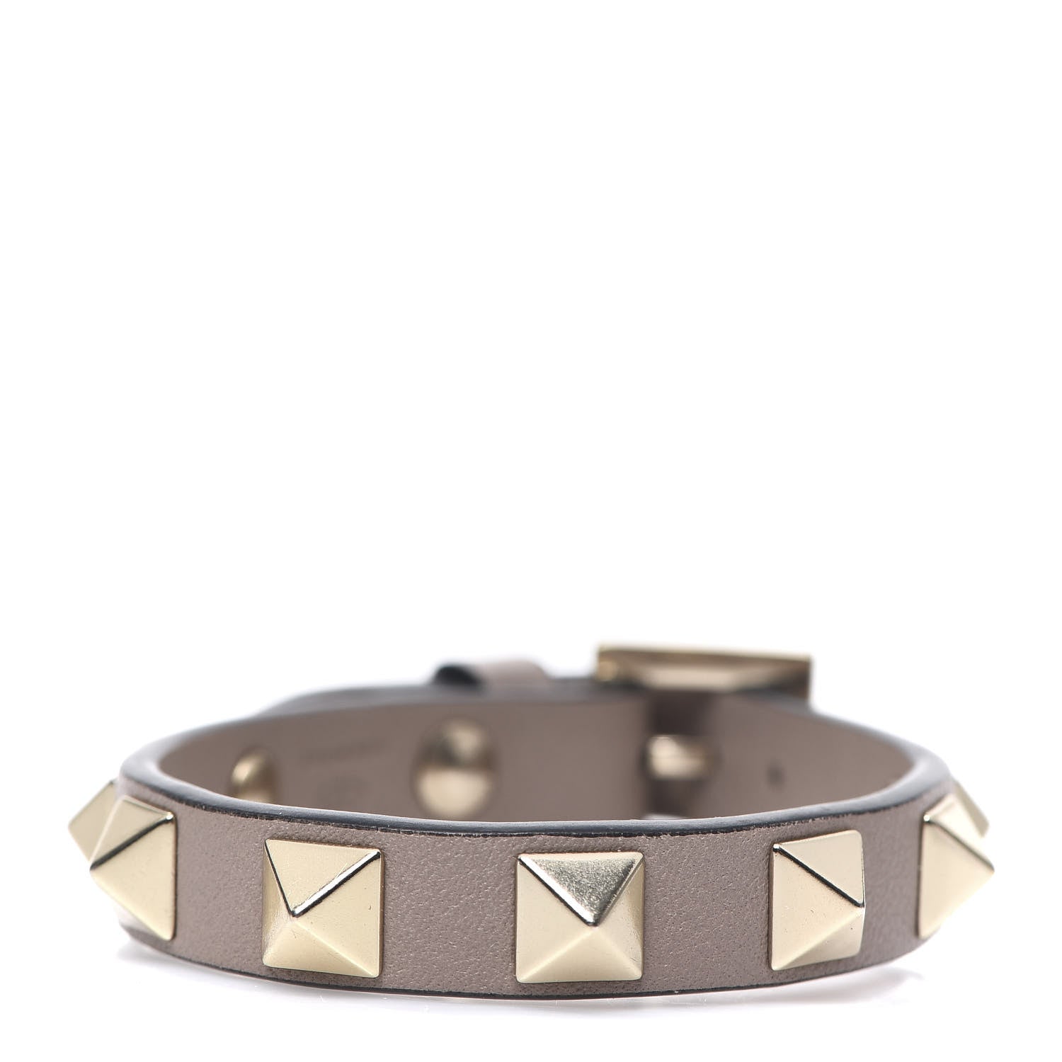 Valentino Garavani Vitello Rockstud Bracelet Poudre 1 of 3