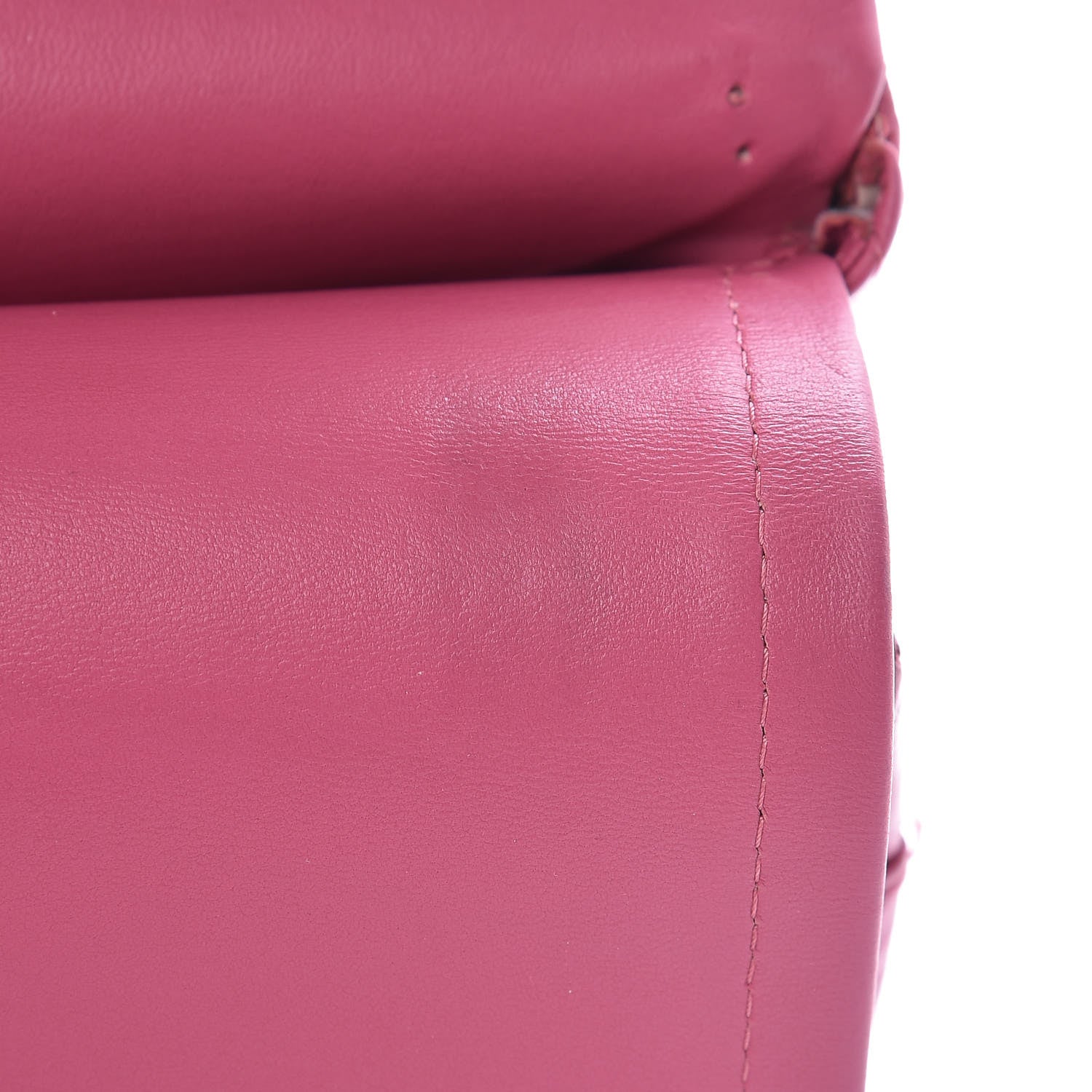 Chanel Lambskin Quilted Jumbo Double Flap Dark Pink 16 of 19