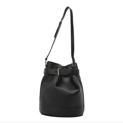 Tom Ford Grain Calfskin Medium Tara Bucket Bag Black 1 of 9