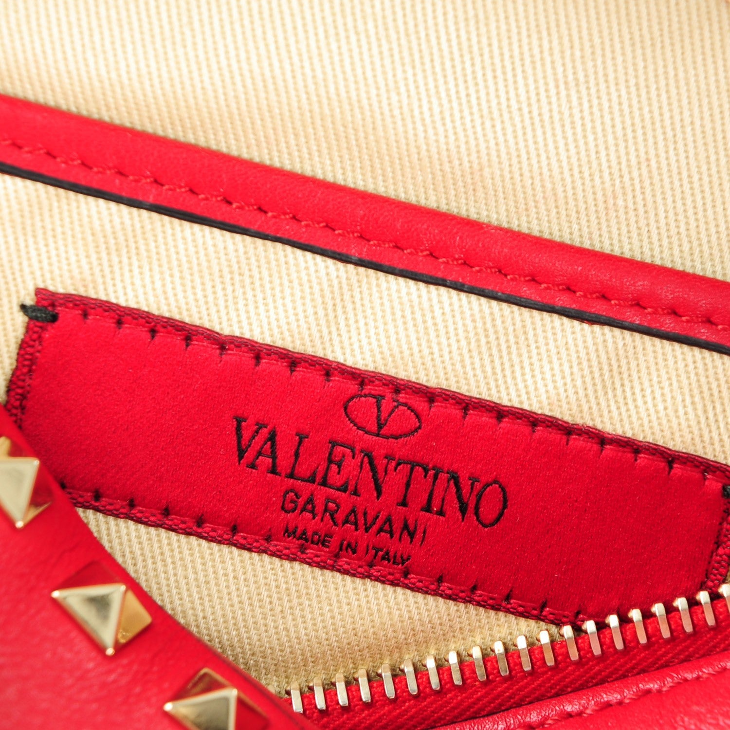 Valentino Garavani Calfskin Rockstud Camera Crossbody Bag Red 6 of 7