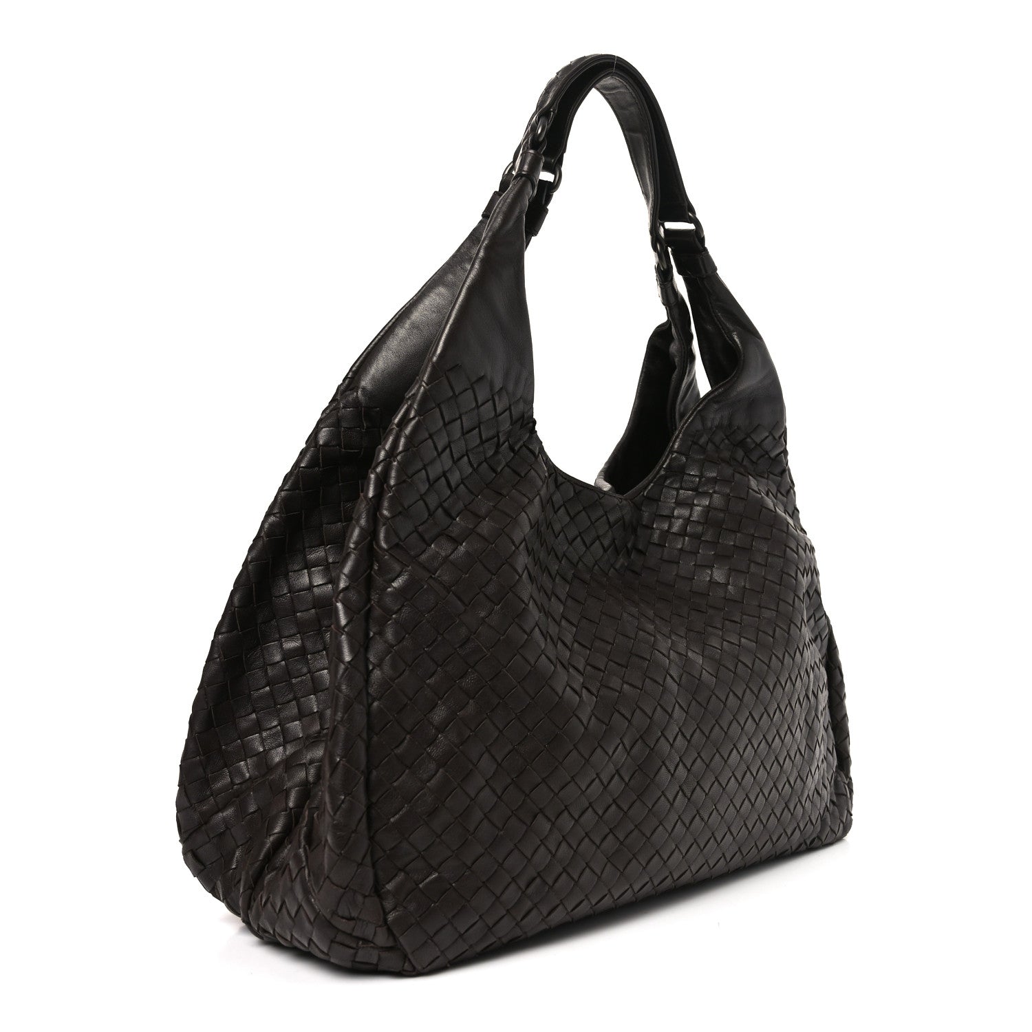 Bottega Veneta Nappa Intrecciato Large Campana Ebano 3 of 12
