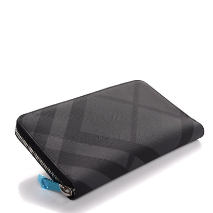 Burberry London Check Long Zip Around Wallet Charcoal Black 4 of 8