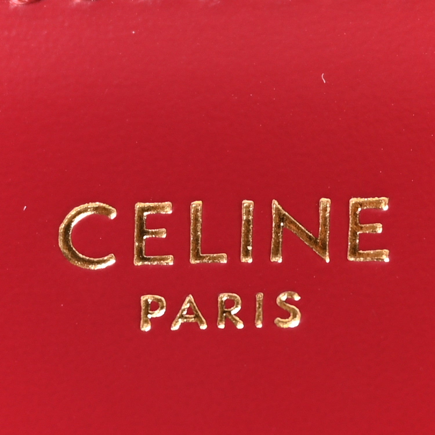 Celine Shiny Calfskin Chain Besace Triomphe Carmin 6 of 10
