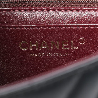 Chanel Lambskin Chevron Quilted Mini Rectangular Flap Black 6 of 9