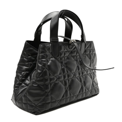 Christian Dior Calfskin Macrocannage Medium Toujours Black 4 of 11
