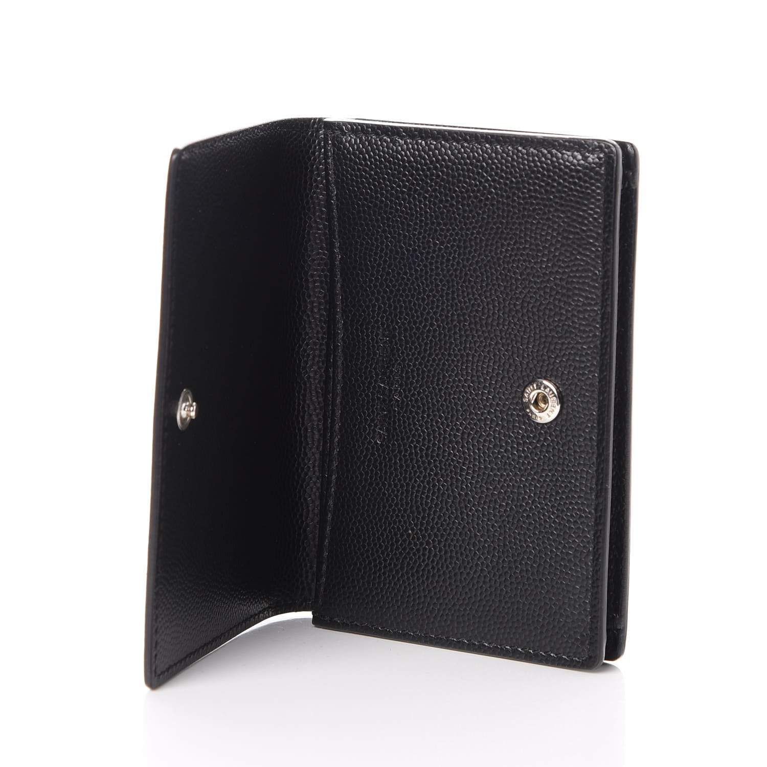 Saint Laurent Grain De Poudre Business Card Case Black 5 of 9