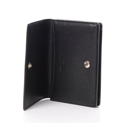 Saint Laurent Grain De Poudre Business Card Case Black 5 of 9