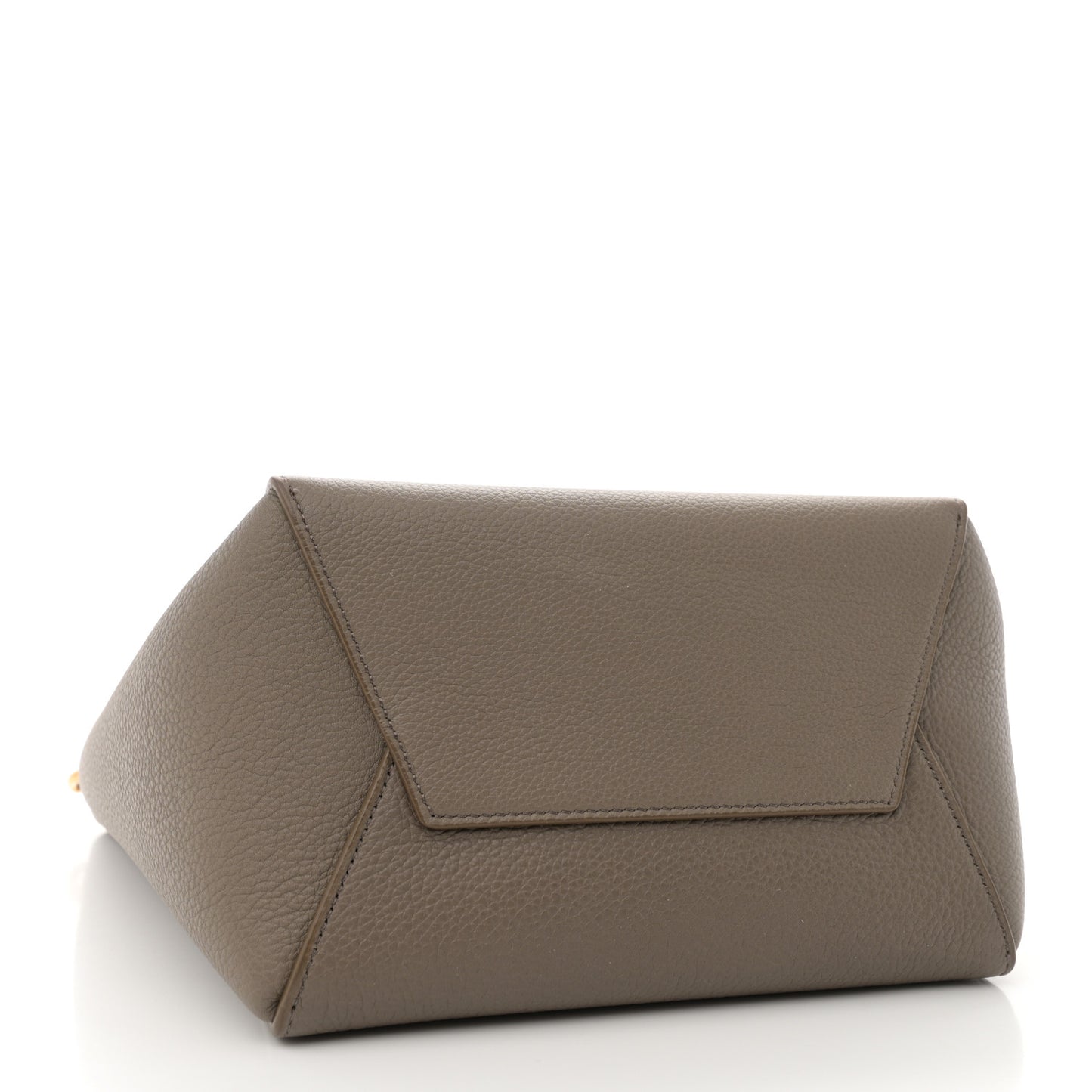 Soft Grained Calfskin Small Sangle Bucket Bag Taupe