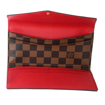 Louis Vuitton Damier Ebene Josephine Wallet Red 5 of 5