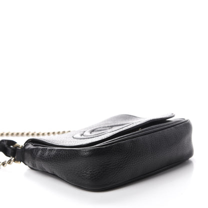Gucci Pebbled Calfskin Small Soho Flap Crossbody Black 3 of 10