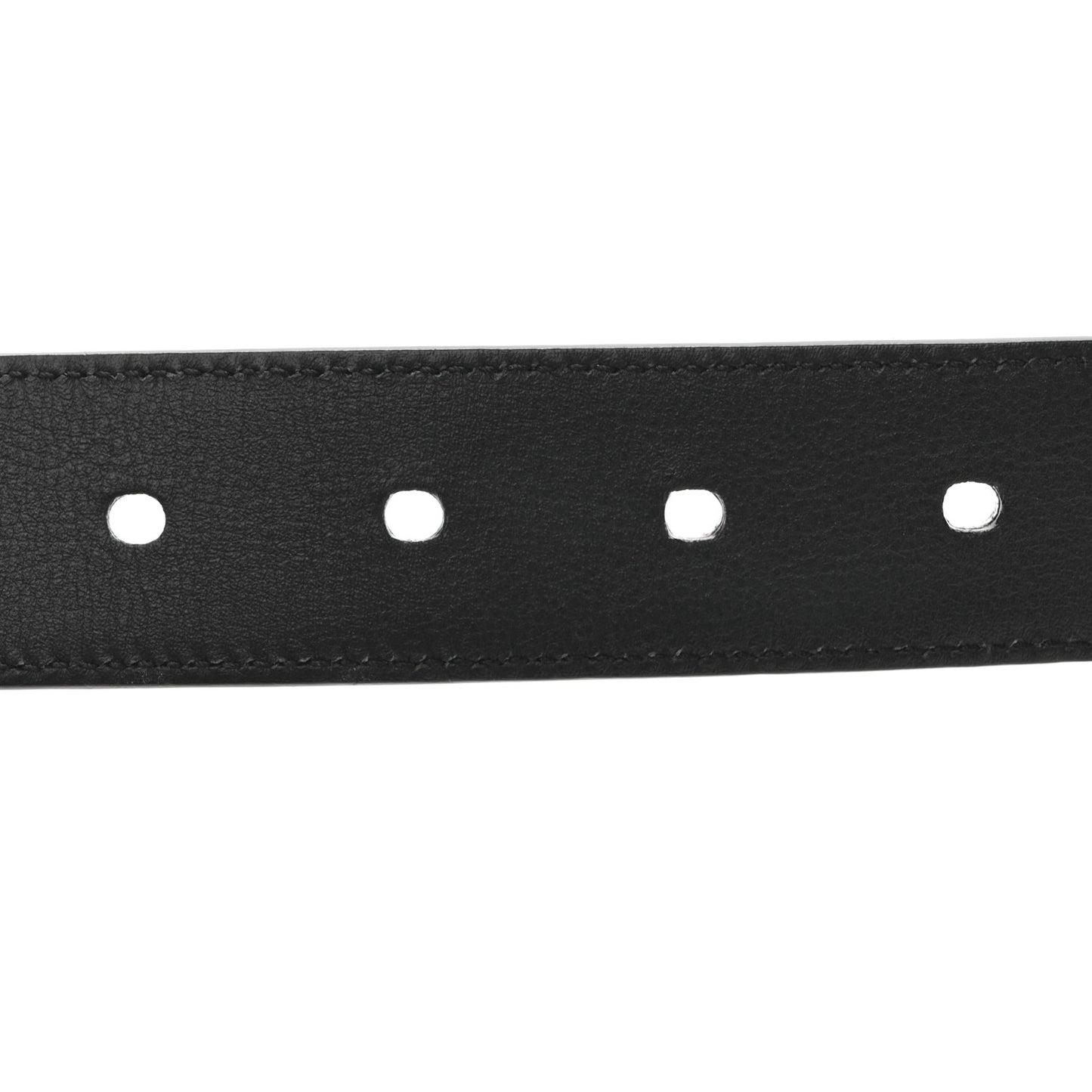 Snakeskin Monogram Cassandre Square Buckle Belt 85 34 Black