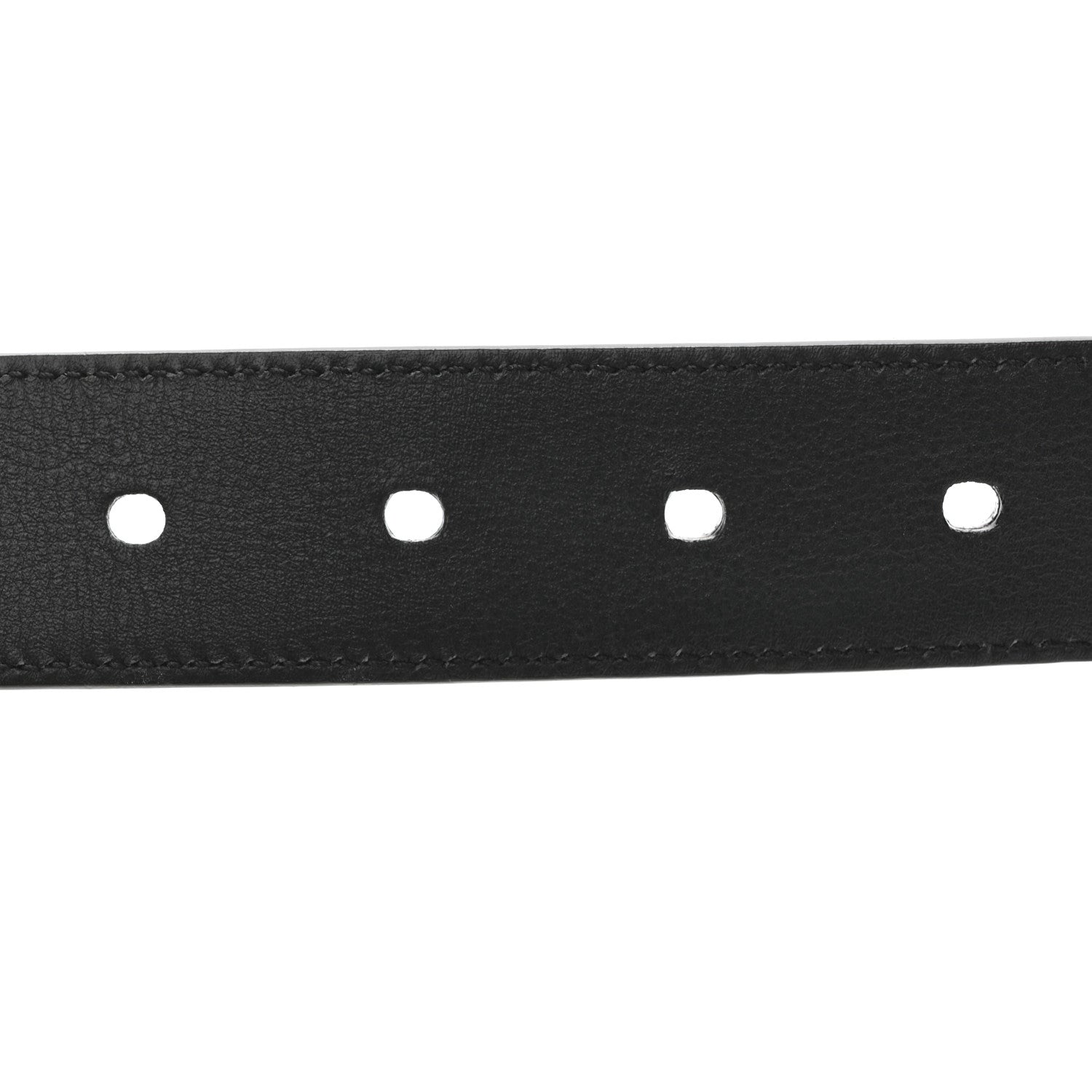 Saint Laurent Snakeskin Monogram Cassandre Square Buckle Belt 85 34 Black 4 of 7
