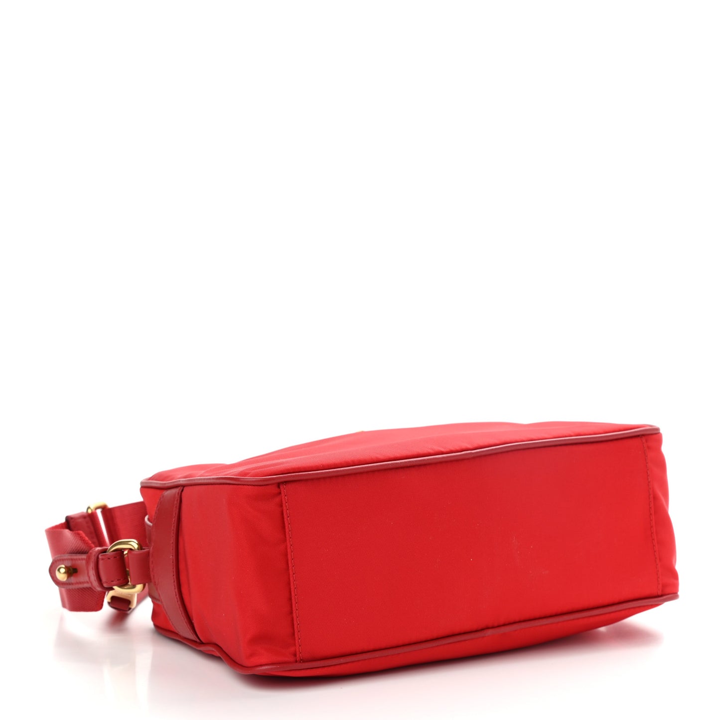 Tessuto Nylon Soft Calf Camera Bag Rosso