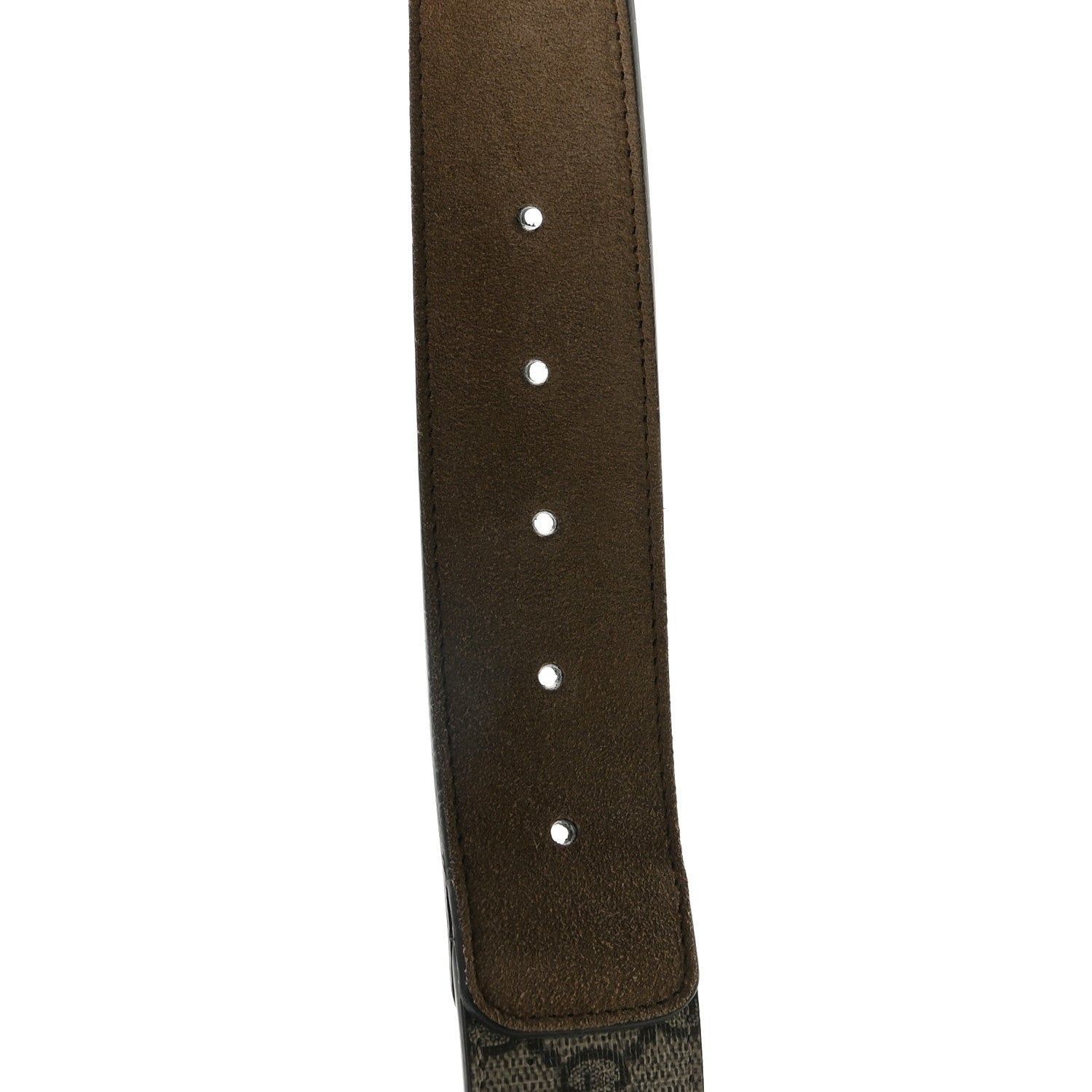 Gucci GG Supreme Monogram Suede Dionysus 40mm Belt 90 36 Beige Taupe 4 of 4