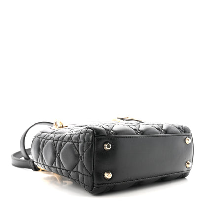 Christian Dior Lambskin Cannage Mini Lady Dior Black 4 of 10