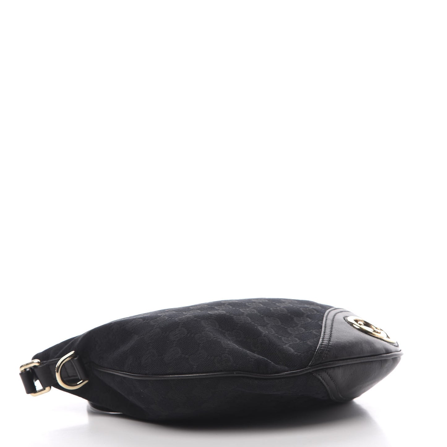 Monogram Medium New Britt Half Moon Hobo Black