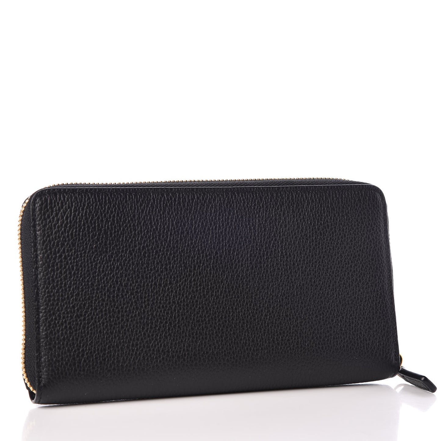 Calfskin Fontanellas Park Avenue Milla Zip Around Wallet Black