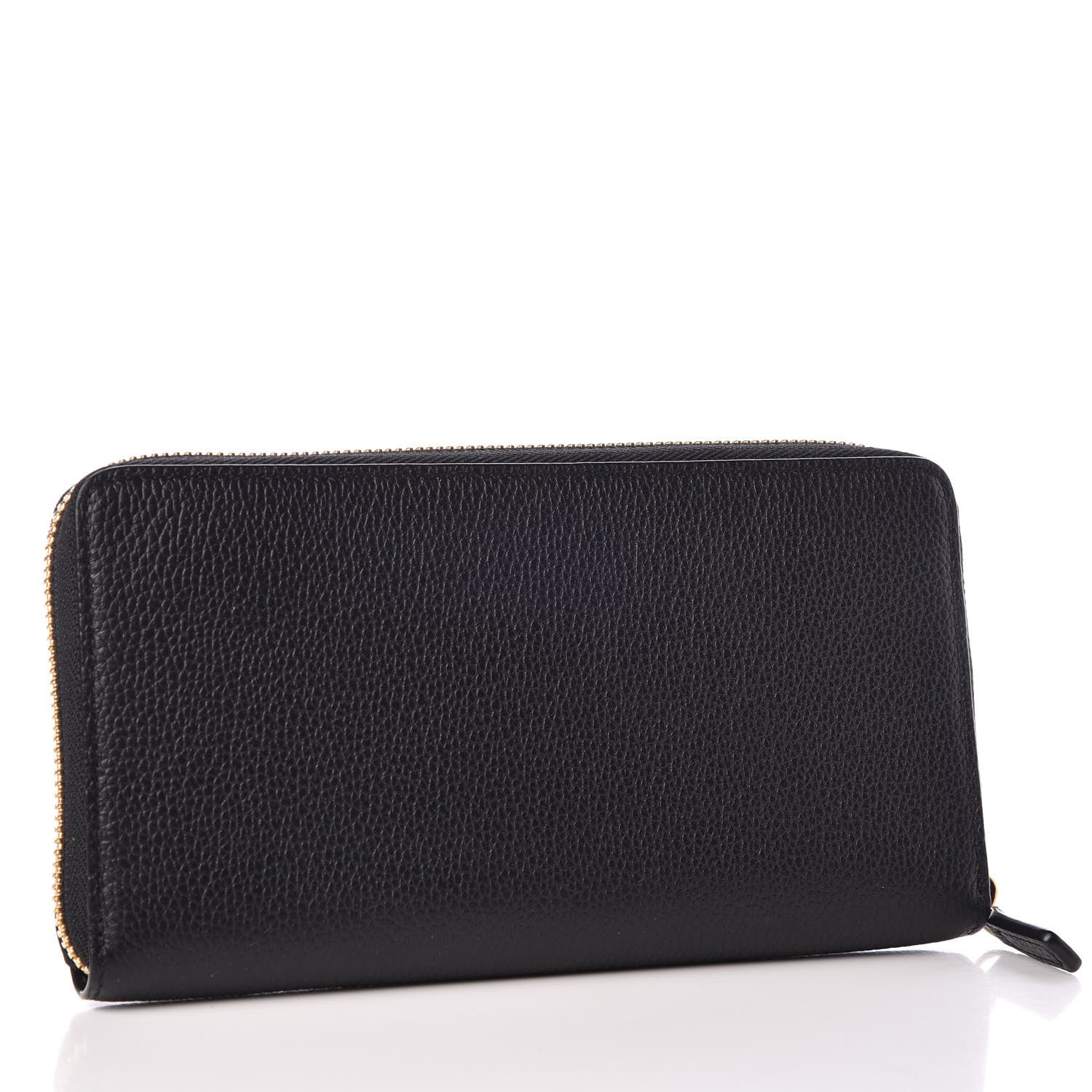 MCM Calfskin Fontanellas Park Avenue Milla Zip Around Wallet Black 3 of 7