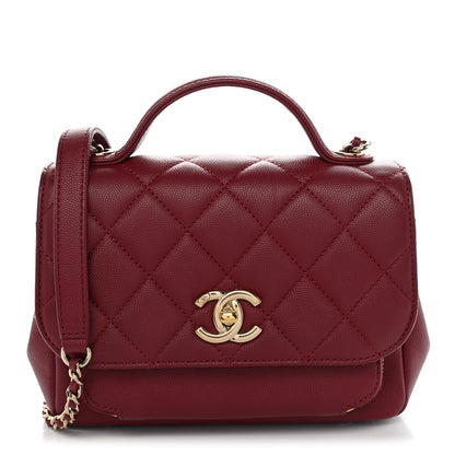 Chanel Caviar Quilted Small Business Affinity Flap Burgundy 1 of 11