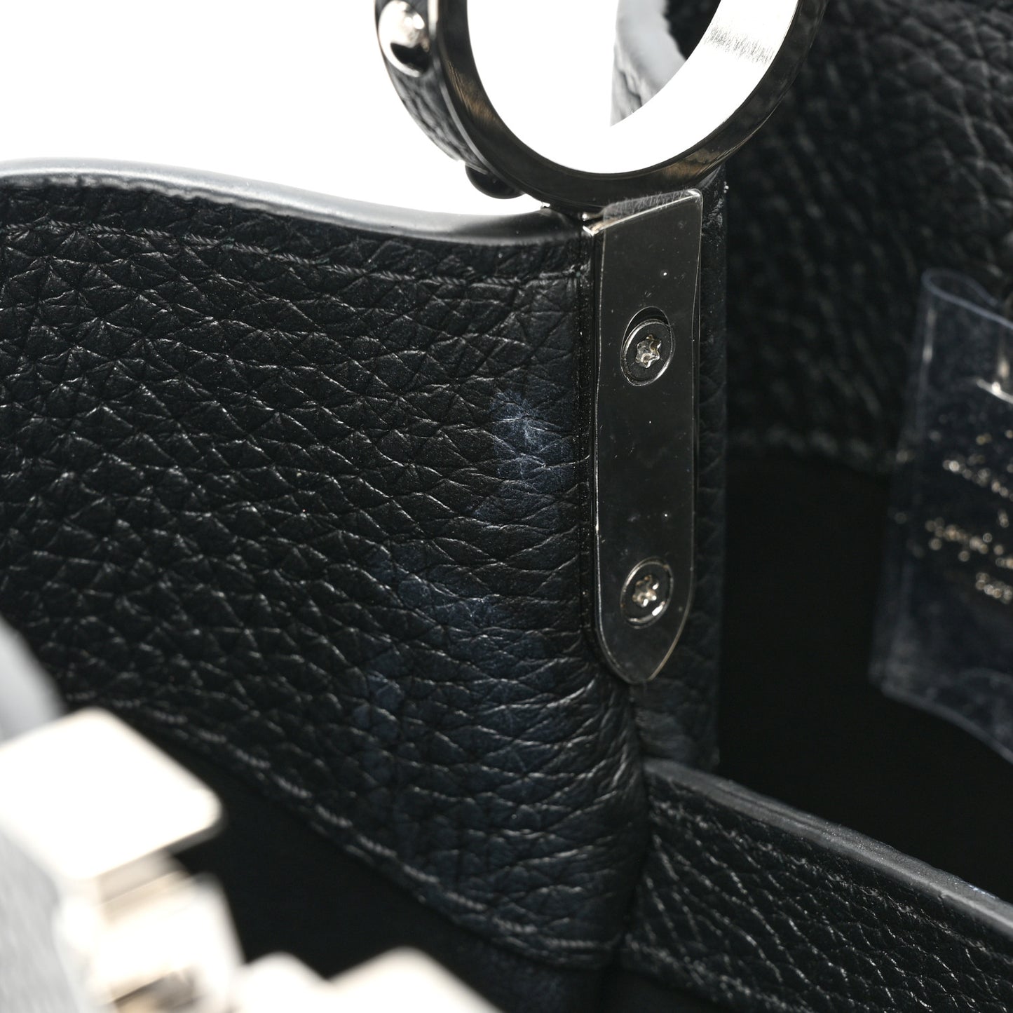LV x YK Taurillon Flower Capucines BB Black